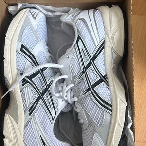 Asics White and Black Sneakers